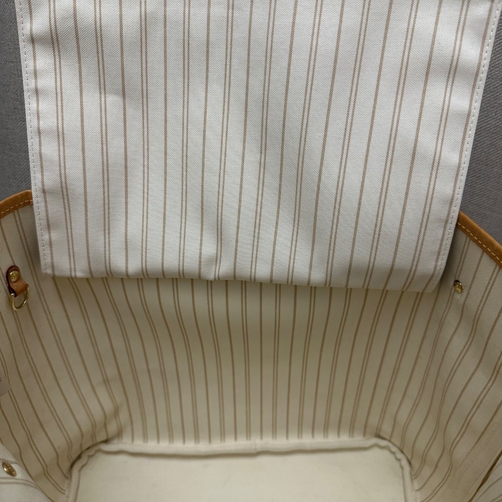 LV Neverfull MM Damier Azure Rose Beige - Picture 12 of 16